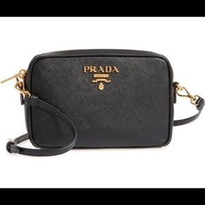 PRADA Saffiano Leather Shoulder/Crossbody Bag